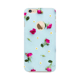 Floral Background Mobile Cover For Apple iPhone 6 with Apple Hole