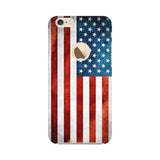 USA Flag Mobile Cover For Apple iPhone 6 with Apple Hole