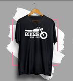 Biker For Life Biker's Half Sleeve T-shirt