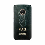 Always Peace Mobile Cover For Moto G5 Plus